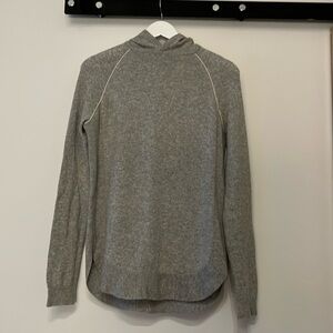 Theory | Curved Hoodie With Cashmere | Heather Gray | Size S